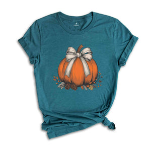 Fall Pumpkin Shirt, Coquette Halloween Shirt, Floral Pumpkin Shirt, Halloween Shirts, Halloween Pumpkin Shirt, Fall Shirt