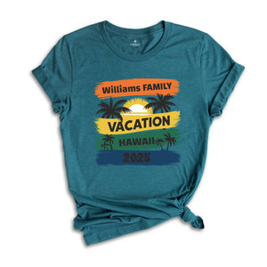 Family Vacation 2025 Shirt, Matching Family Trip Shirt, Personalized Family Shirt, Custom Vacation Shirt, Family Cruise Shirt, Summer Shirts