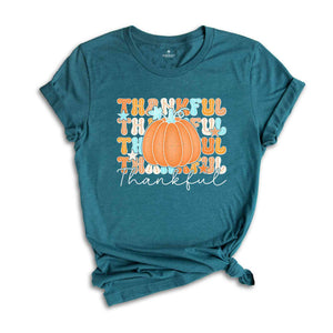 Thankful Shirt, Pumpkin Lover Shirt Cozy Season Shirt, Happy Thanksgiving Shirt, Thanksgiving Crewneck, Fall Shirt, Autumn Shirt