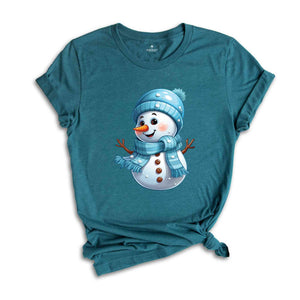 Christmas Snowman Shirt, Cute Snowman Shirt, Christmas Shirt, Cute Winter Shirt, Christmas Gift, New Years Shirt, Holiday Shirt, Snowman Tee