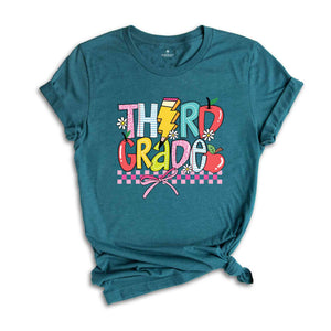 Hello Third Grade Shirt, 3rd Grade Shirt, Back To School Shirt, Third Grade Gift, Third Day Of School Shirt, Third Grade Teacher Shirt