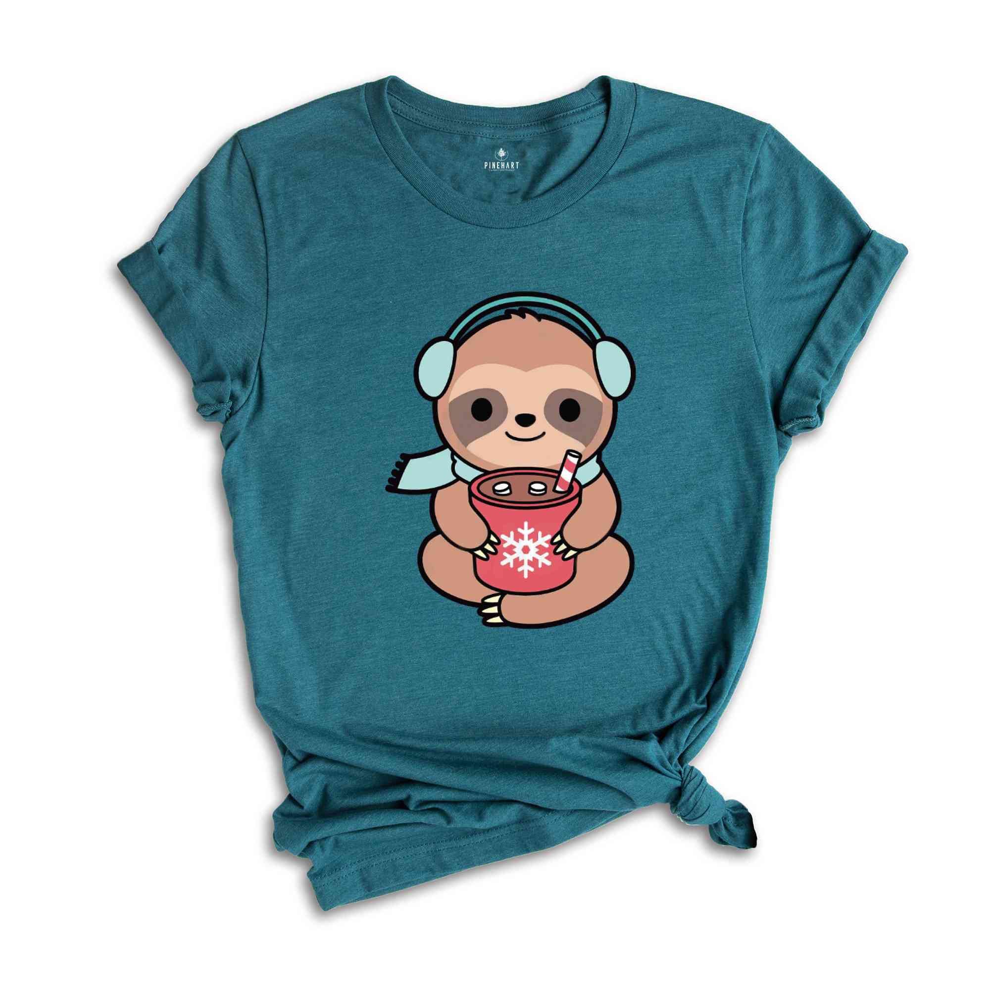 Christmas Kawaii Sloth Shirt, Cute Sloth Shirt, Sloth Lover Shirt, Holiday Apparel, Sloth Christmas Shirt, Merry Slothmas Shirt