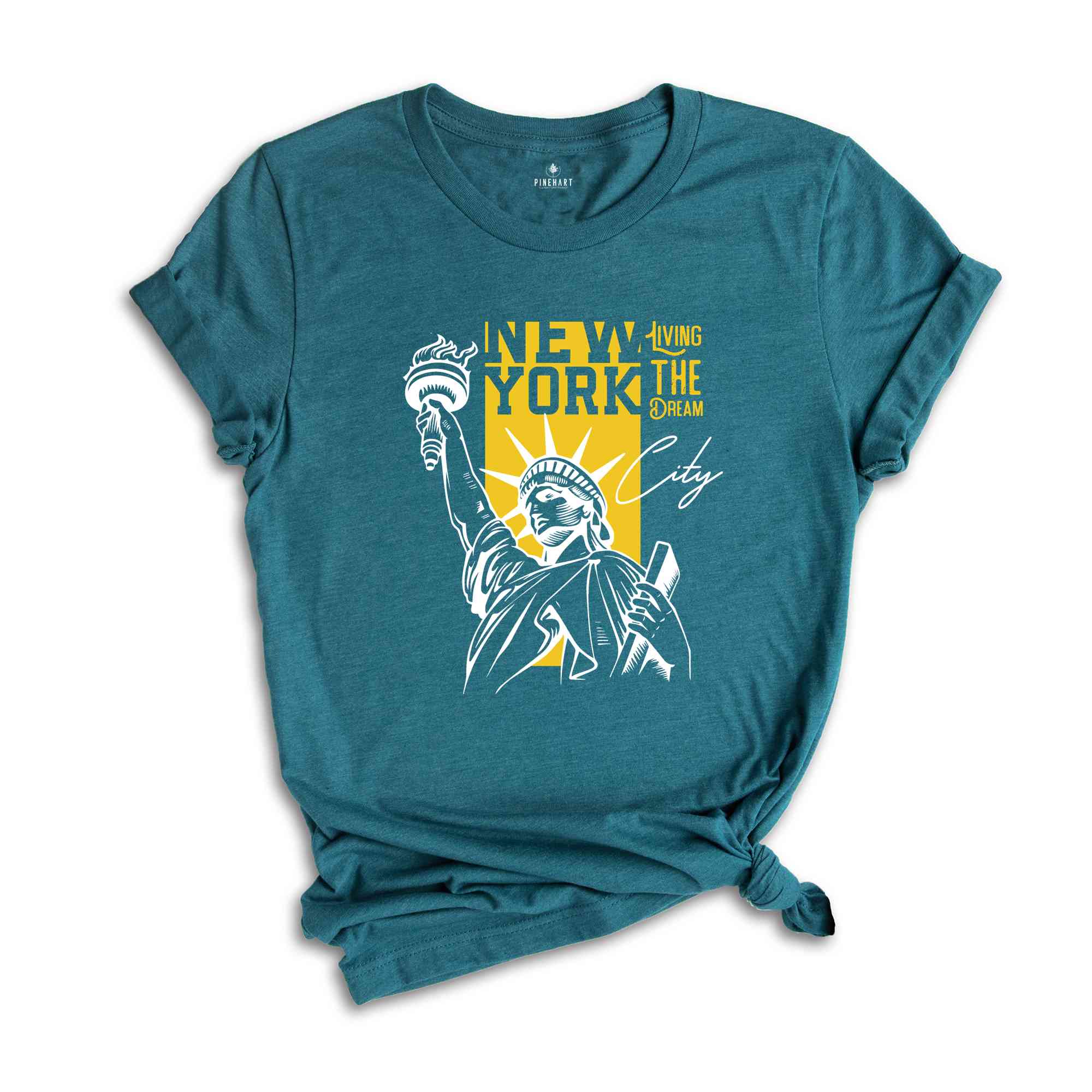 New York T-shirt, Living The Dream Shirt, New York City Shirt, Statue Of Liberty Shirt, New York Gifts, NYC Tee, Patriotic USA Shirt