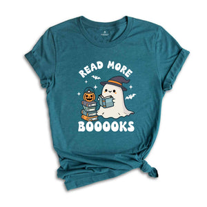 Read More Booooks Shirt, Librarian Shirt, Librarian Halloween, Halloween Ghost Tee, Bookworm Shirt, Spooky Season Shirt, Cute Halloween Tee