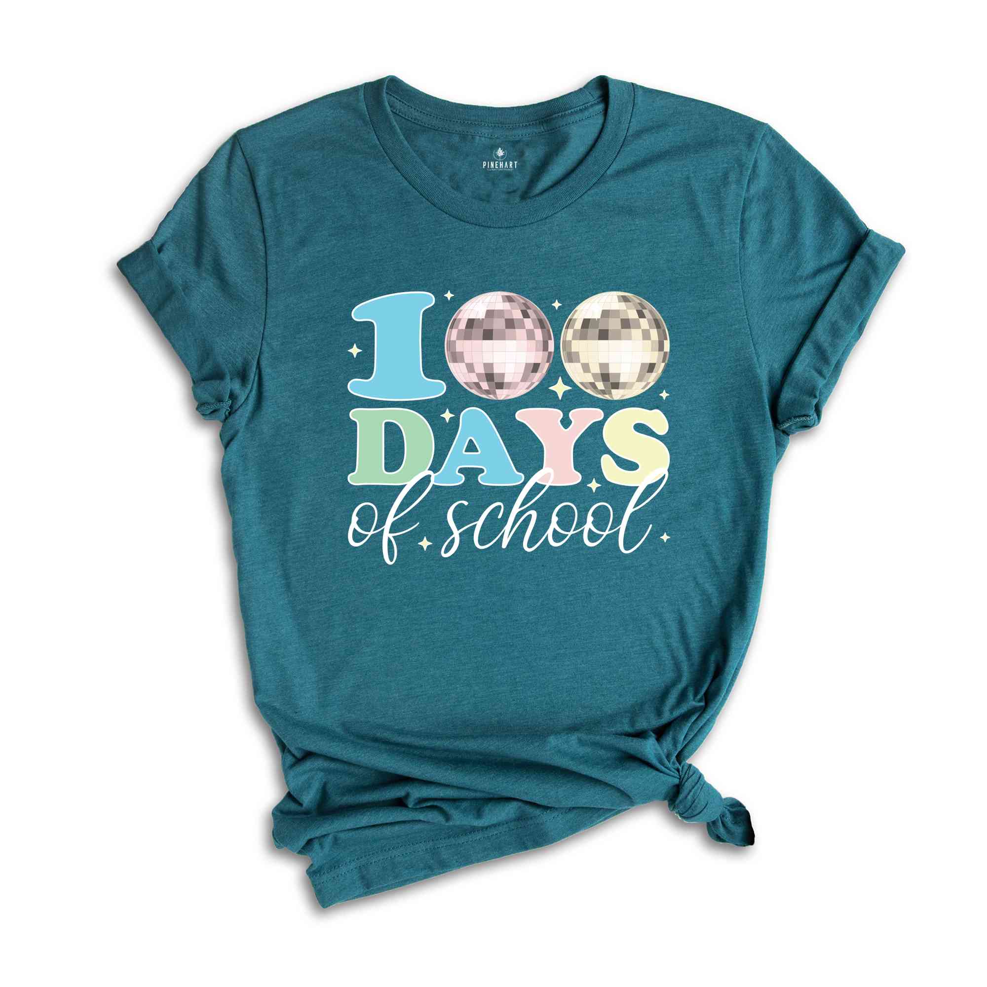 100 Days Of School Shirt, Disco Ball 100 Days Of School Shirt, Retro 100 Days Shirt, Retro 100 Days Teacher Shirt, Teacher Shirt