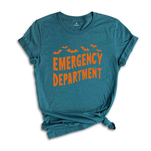 Emergency Department Halloween Shirt, ER Nurse Shirt, Emergency Medicine ER Tech ED Trauma Nurse Er Department Nurse Tshirt