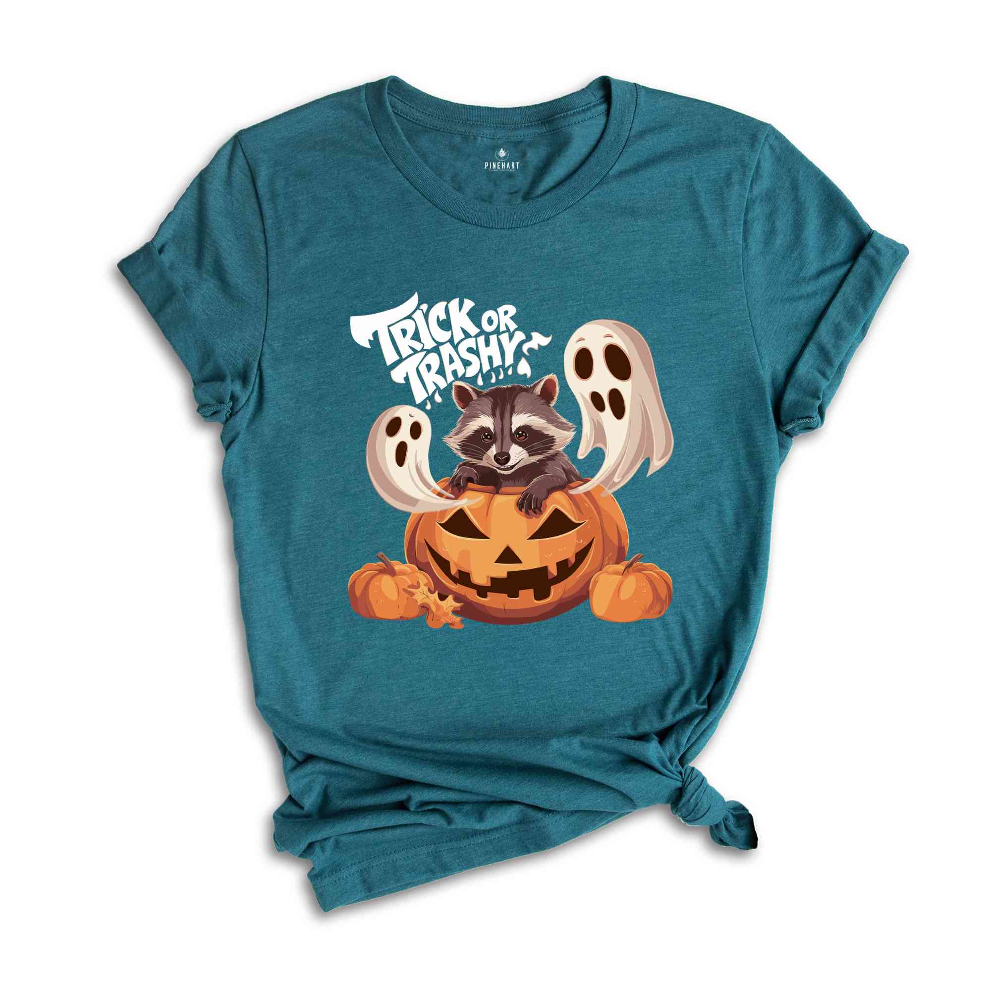 Trick or Trashy Raccoon Halloween Shirt, Retro Raccoon Tee, Cute Raccoon Shirt, Trendy Halloween Tee, Pumpkin Gift, Halloween Tee