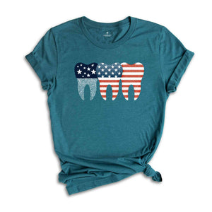 4th of July Dental Shirt, American Dentist Tee, Gift For Dentist, Independence Day Celebration Shirt, Dental Squad Tee