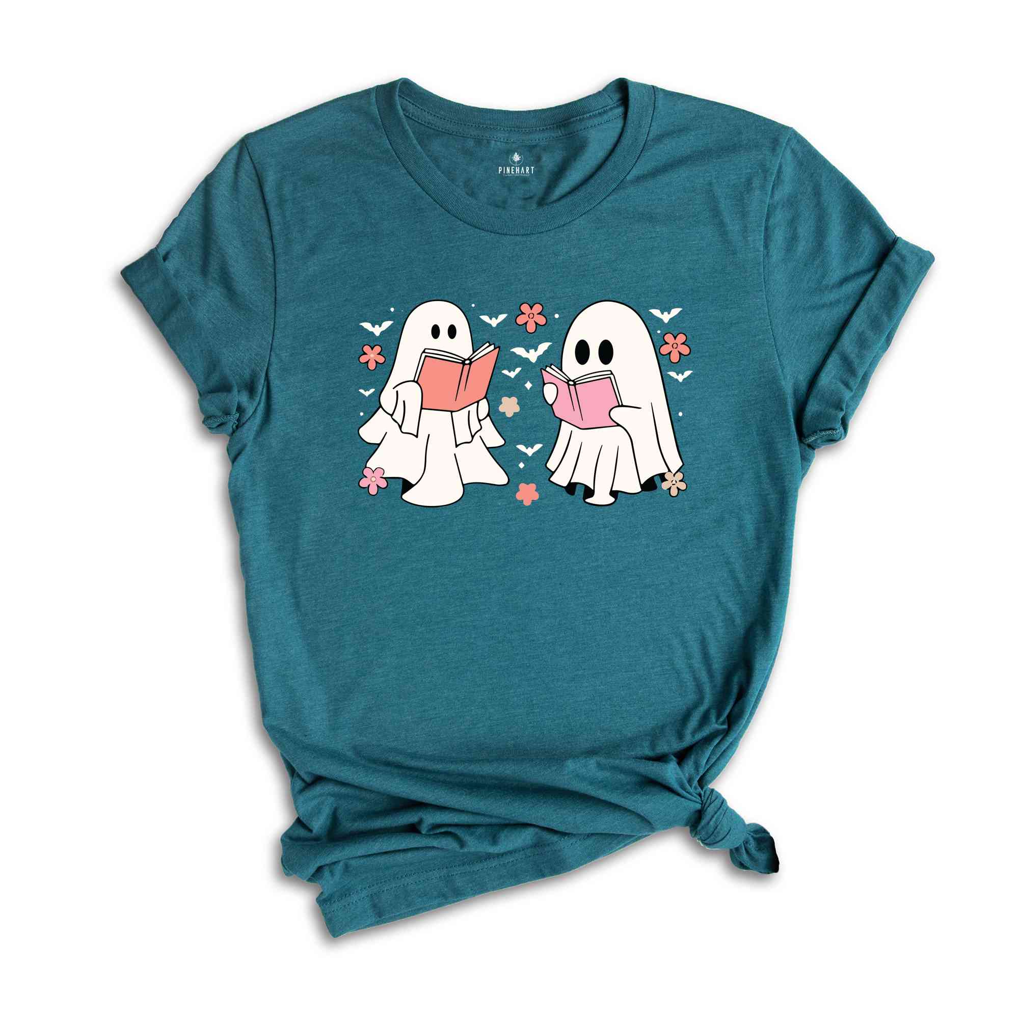 Cute Reading Ghosts Shirt, Halloween Books Shirt, Ghost Reading Books Shirt, Book Lover Shirt, Teacher Halloween Shirt, Cute Ghost Shirt