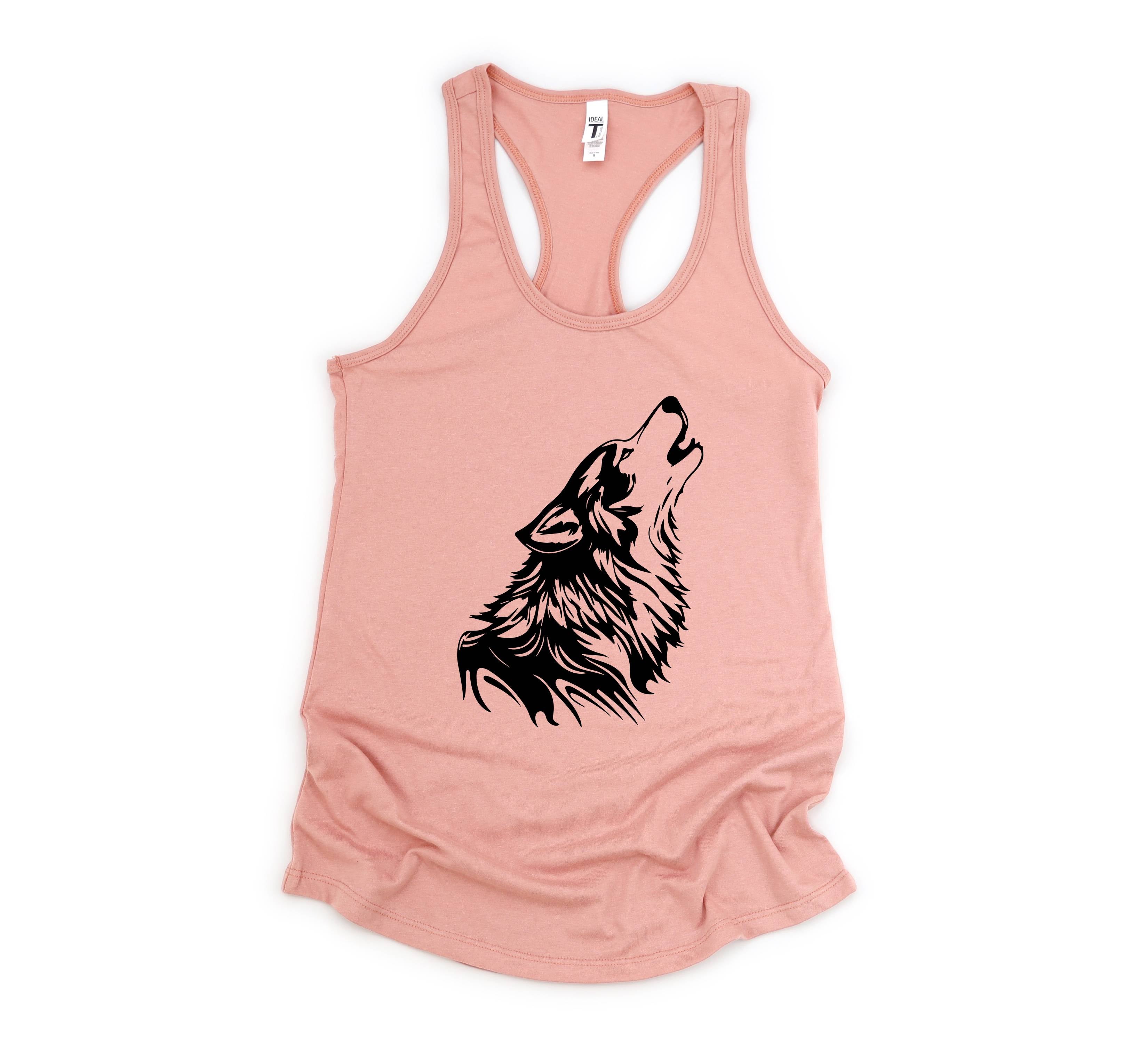 Wolf Tank Top, Howling Wolf Tank Top , Wolves Tank Top, Animal Tank Top, Camp Tank Top, Girls Tank Top, Gift for Mom