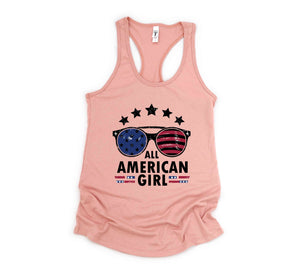 All American Girl Tank Top, 4th of July Tank, Patriotic Tank, 4th Of July Tank, Usa Flag Shirt, Independence Day Shirt