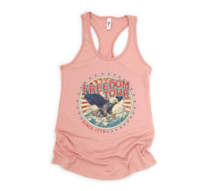 Freedom Tour Tank Top, Bald Eagle Shirt, July 4th Tank Top, USA Tank Top, Independence Day, 4th Of July Tank Top, Fourth Of July Outfit