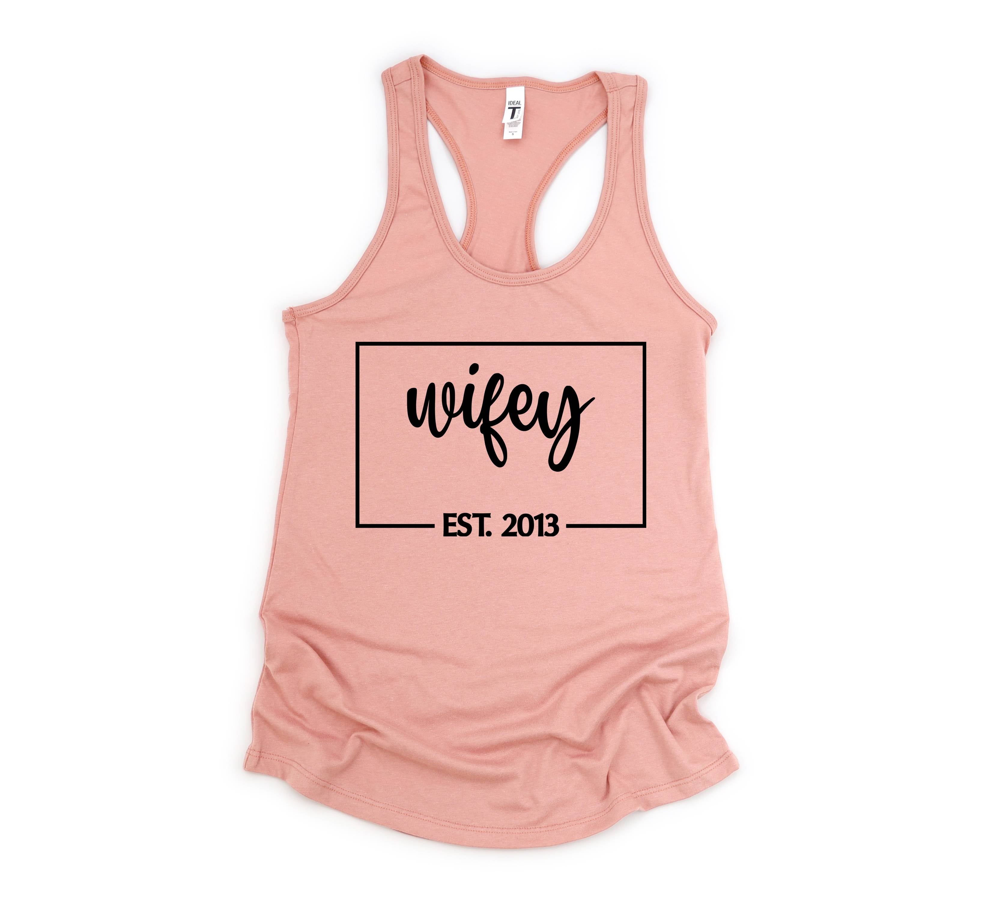 Wifey Est Tank Top, Engagement Gift, Honeymoon Tank Top, Just Married Shirt, Engagement Tank Top, Wifey Custom Tank Top