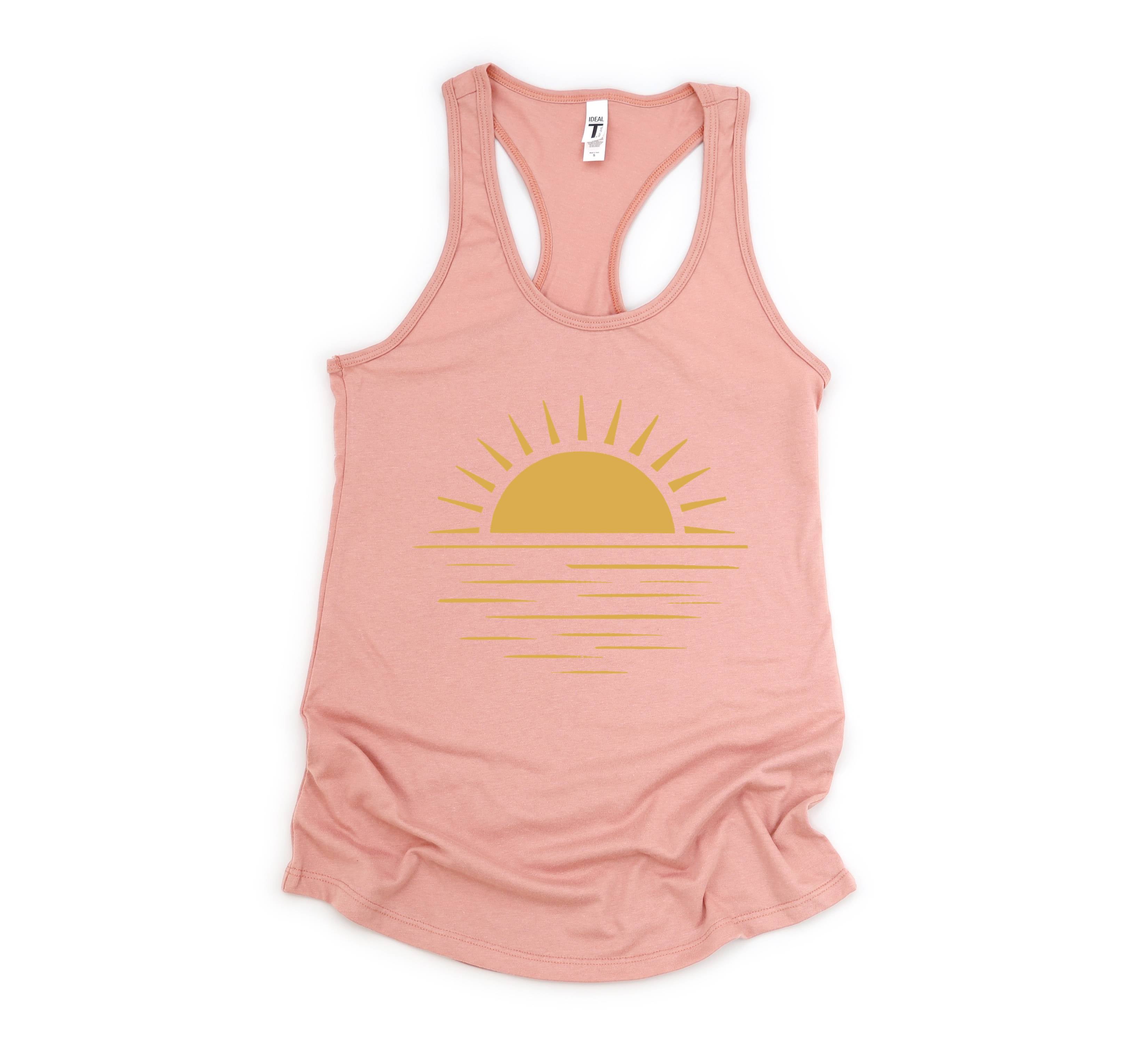 Sun Tank Top, Sunshine Tank Top, Summer Shirt For Lady, Beach Tank Top, Summer Positive Vibes Shirt, Ocean Tank Top