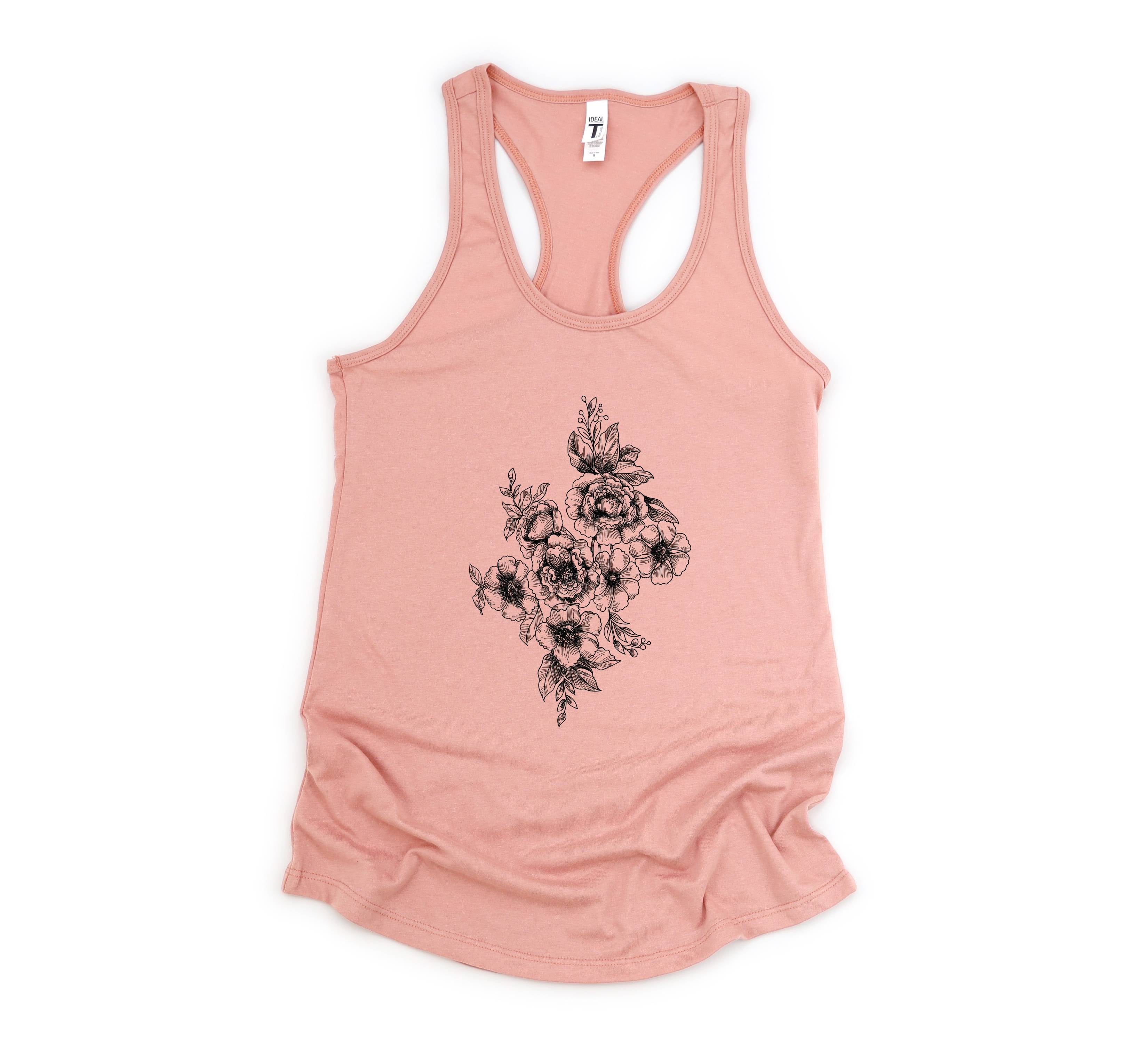 Flower Tank Top, Wild Flower Tank Top, Summer Tank Top, Mothers Day Tank Top, Yoga Tank Top, Gift For Mom, Floral Tank Top