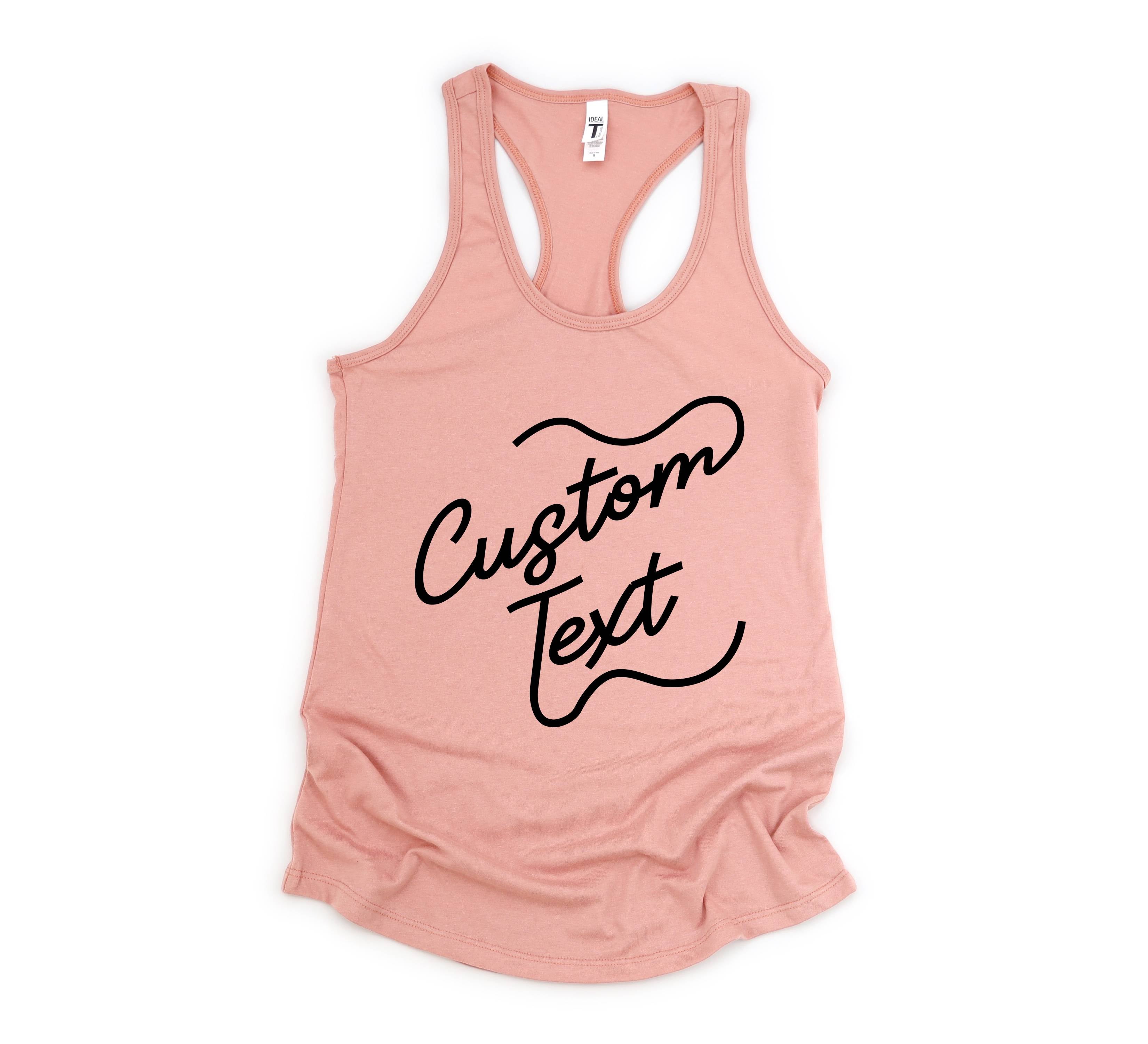 Custom Text Tank, Custom Bride Tank, Your Text Woman Tank, Custom Fitness Tank, Women Custom Workout Tank, Custom Workout Tank Top