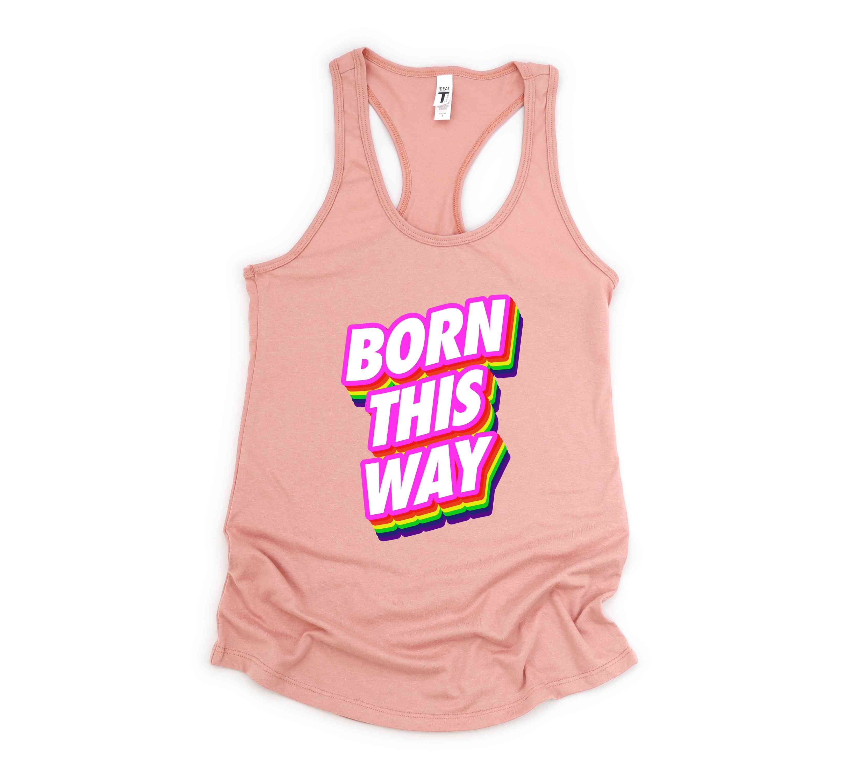 Born This Way LGBT Tank Top, Pride Month Tank Top, Rainbow Pride Tank Top, Love Is Love Tank Top, Equal Rights Tank Top