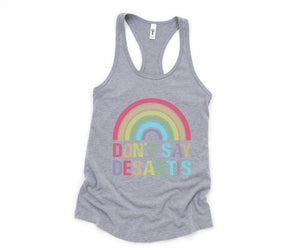 Don't Say Desantis Tank Top, Gay Pride Tank Top, Pride Flag Tank Top, Love Is Love Shirt, Gay Tank Top