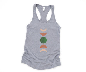 Terracotta Moon Phase Tank Top, Moon Phases Tank Top, Clay Moon Phase Tank Top, Cute Summer Tank Top, Cute Mom Tank Top