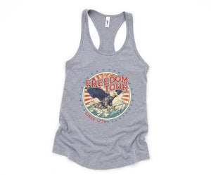 Freedom Tour Tank Top, Bald Eagle Shirt, July 4th Tank Top, USA Tank Top, Independence Day, 4th Of July Tank Top, Fourth Of July Outfit