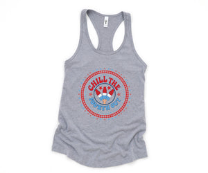 Chill The Fourth Out Tank, Funny 4th of July Tank, Retro 4th of July Tank, Independence Day Tank, American Popsicle Tank