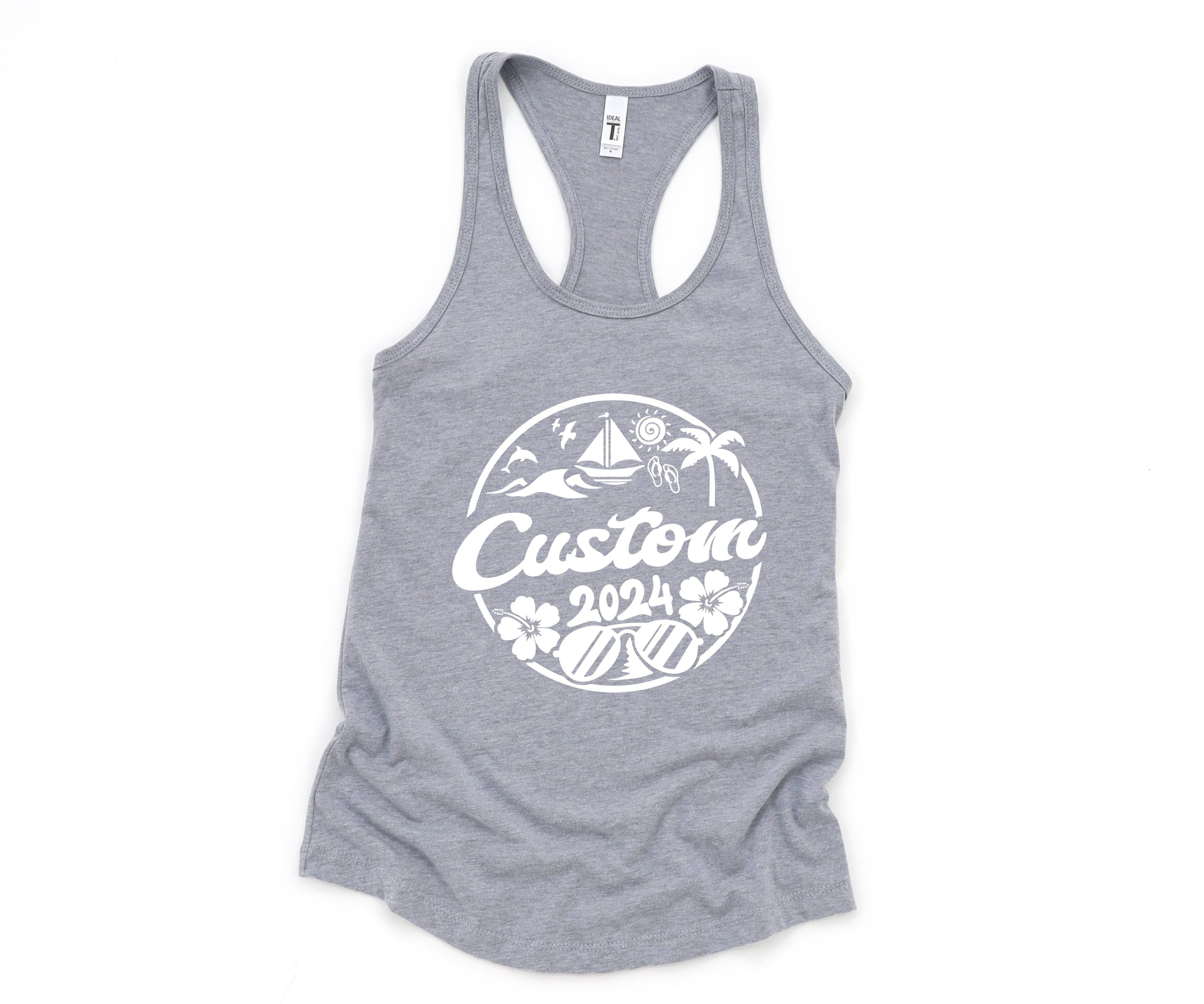 Custom Beach Trip Tank, Personalized Beach Trip Tank, Beach Fan Tank Top, Holiday Tank, Custom Vacation Tank, Custom Travel Tank