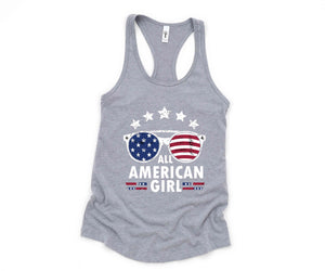 All American Girl Tank Top, 4th of July Tank, Patriotic Tank, 4th Of July Tank, Usa Flag Shirt, Independence Day Shirt