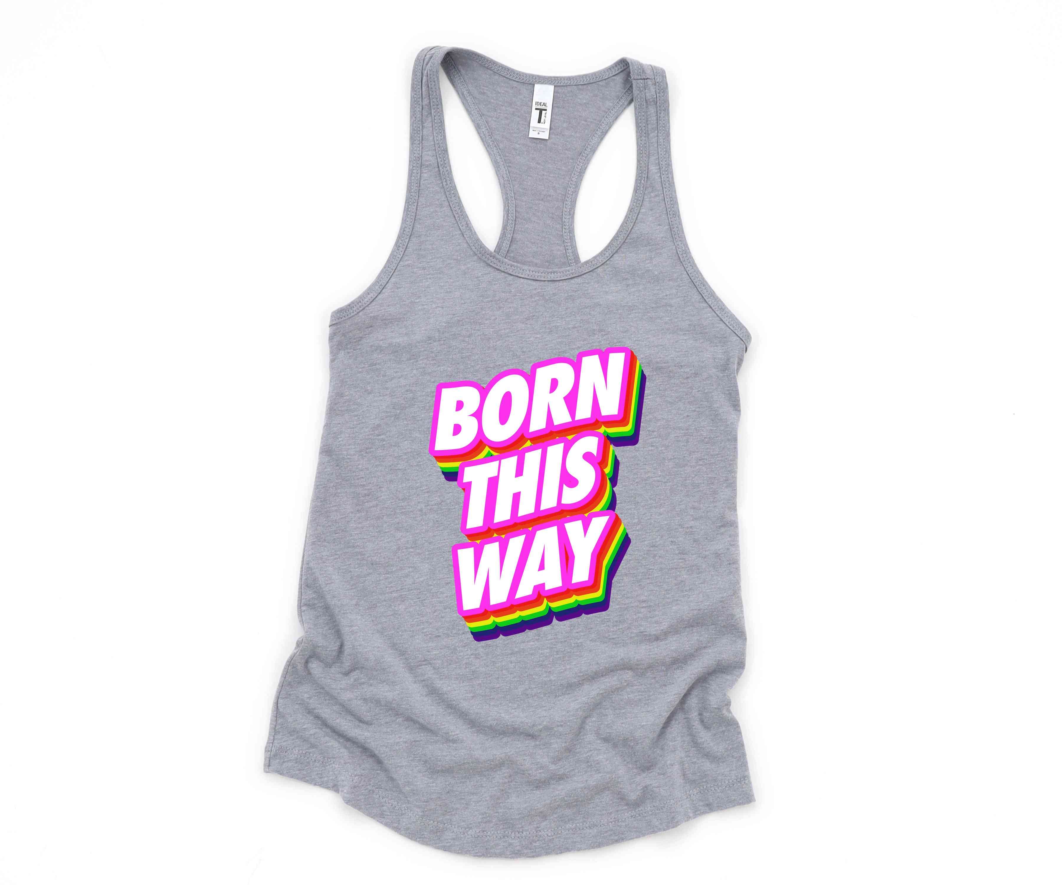 Born This Way LGBT Tank Top, Pride Month Tank Top, Rainbow Pride Tank Top, Love Is Love Tank Top, Equal Rights Tank Top