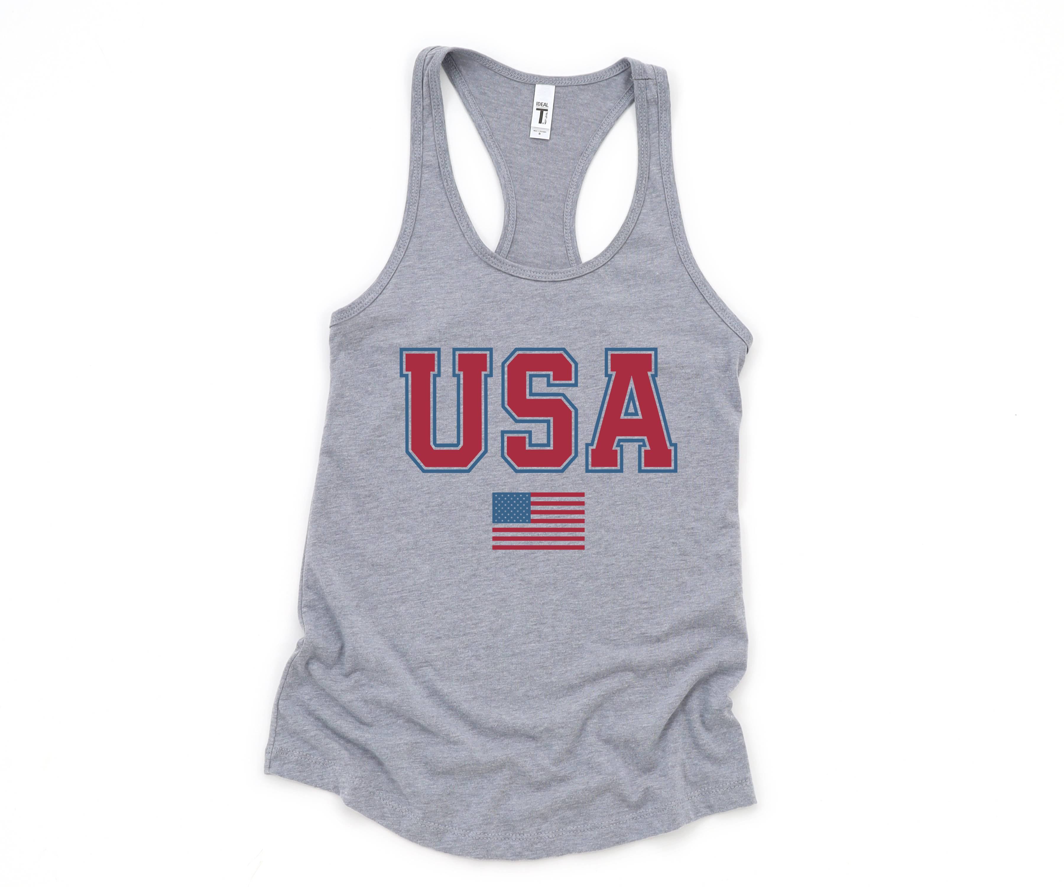 Vintage USA Flag Tank Top, 4th of July Tank, 4th of July Gifts, Vintage Tank Top, USA Apparel, Independence Day Tank Top