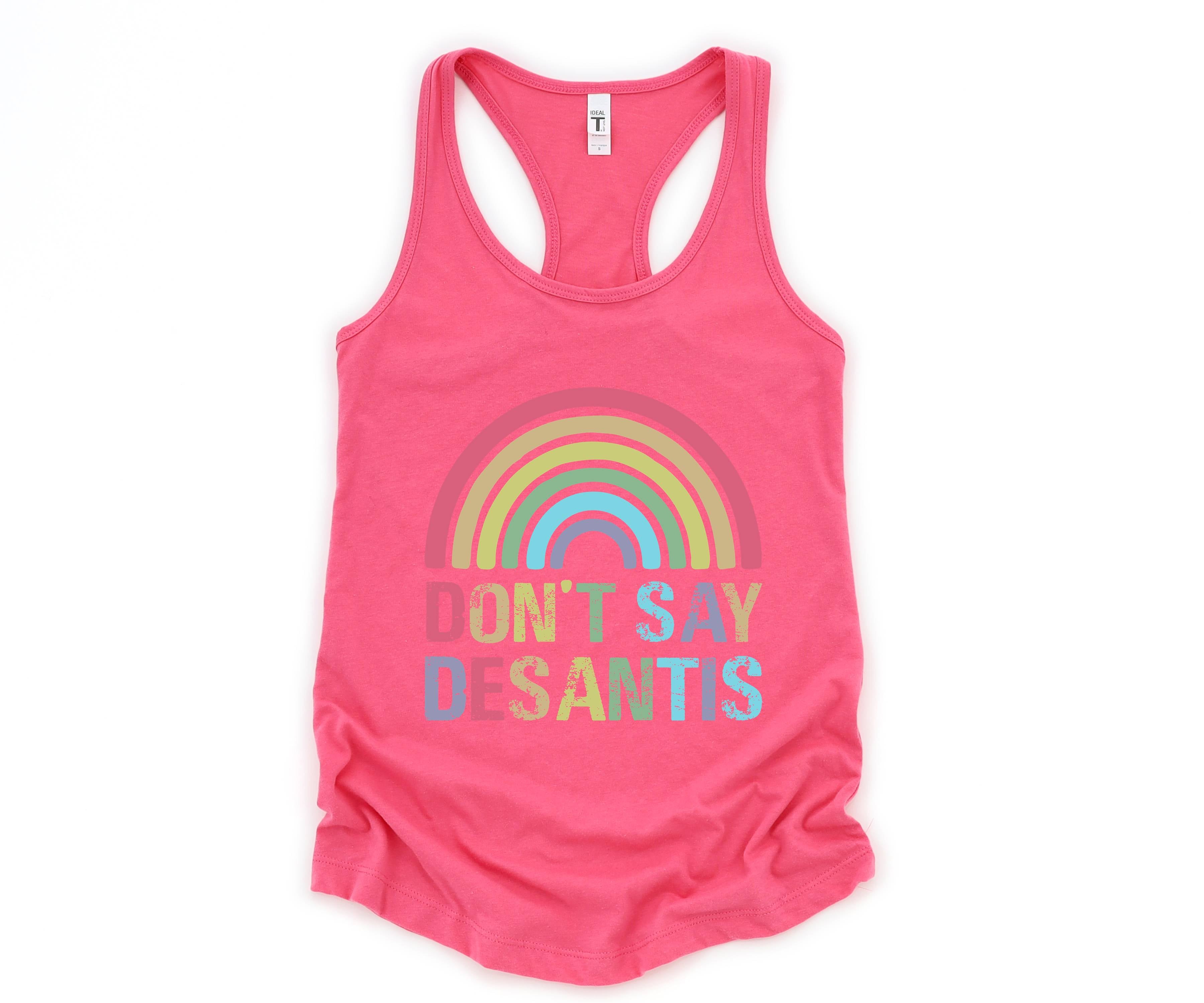 Don't Say Desantis Tank Top, Gay Pride Tank Top, Pride Flag Tank Top, Love Is Love Shirt, Gay Tank Top