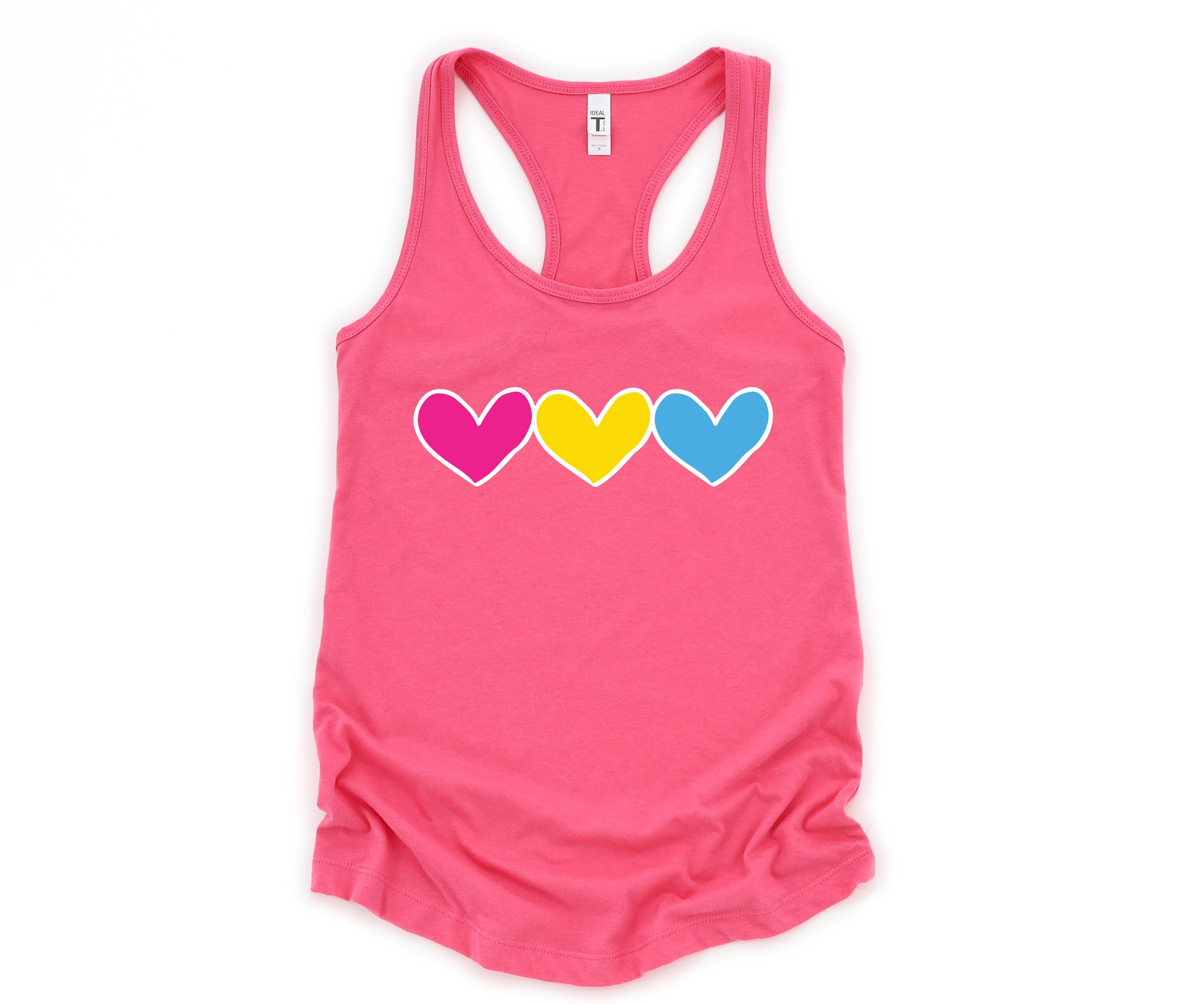 Pansexual Big Hearts Tank Top, Pansexual Pride, Pan Tank Top, Pansexual Rights, Pansexual Gift Ideas, Pansexual Tank Top