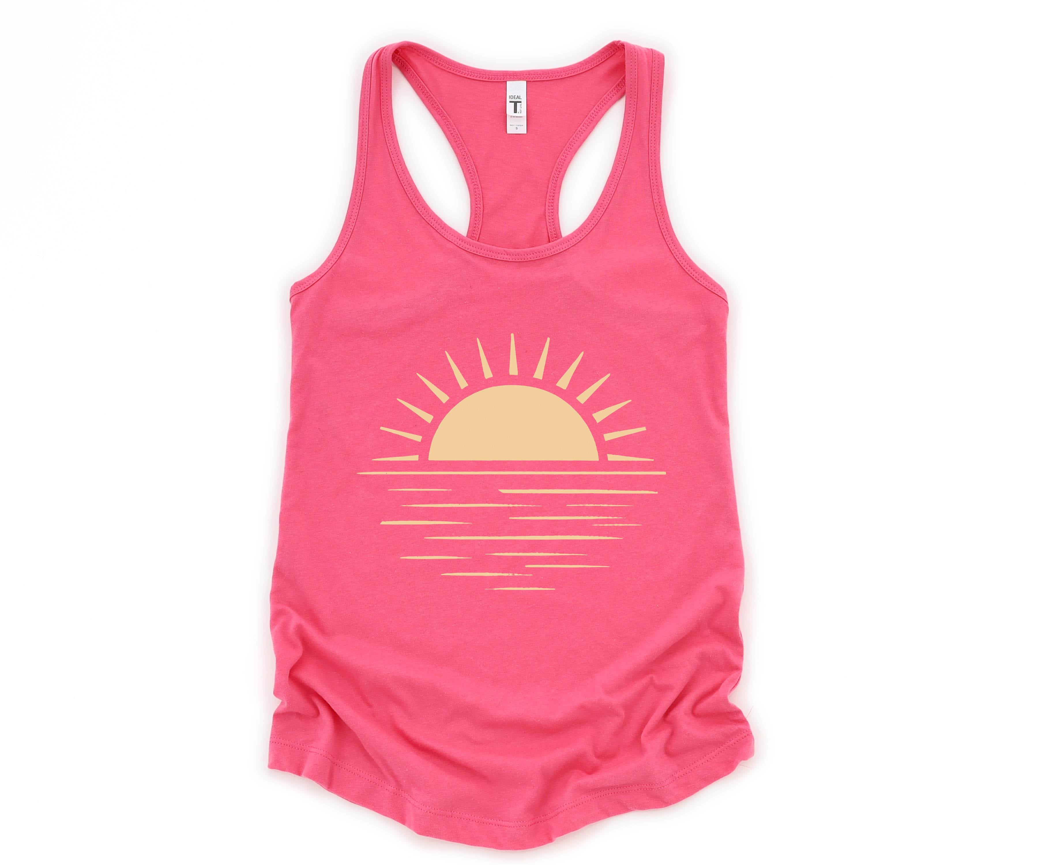 Sun Tank Top, Sunshine Tank Top, Summer Shirt For Lady, Beach Tank Top, Summer Positive Vibes Shirt, Ocean Tank Top