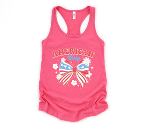 American Girl Tank Top, Fourth Of July Outfit, July 4th Tank, 4th Of July Tank Top, USA Shirt, USA Tank Top, Independence Day Shirt