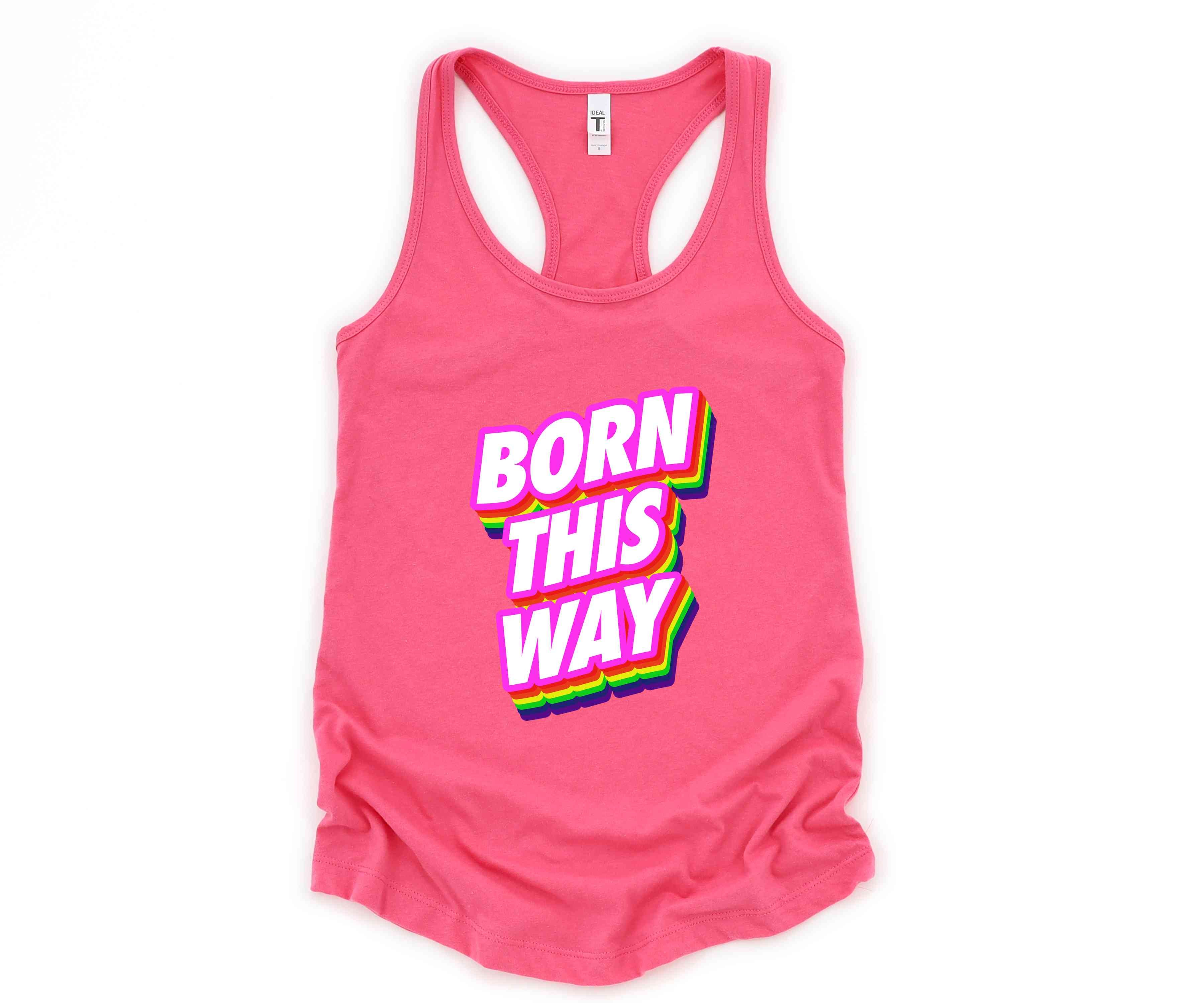 Born This Way LGBT Tank Top, Pride Month Tank Top, Rainbow Pride Tank Top, Love Is Love Tank Top, Equal Rights Tank Top