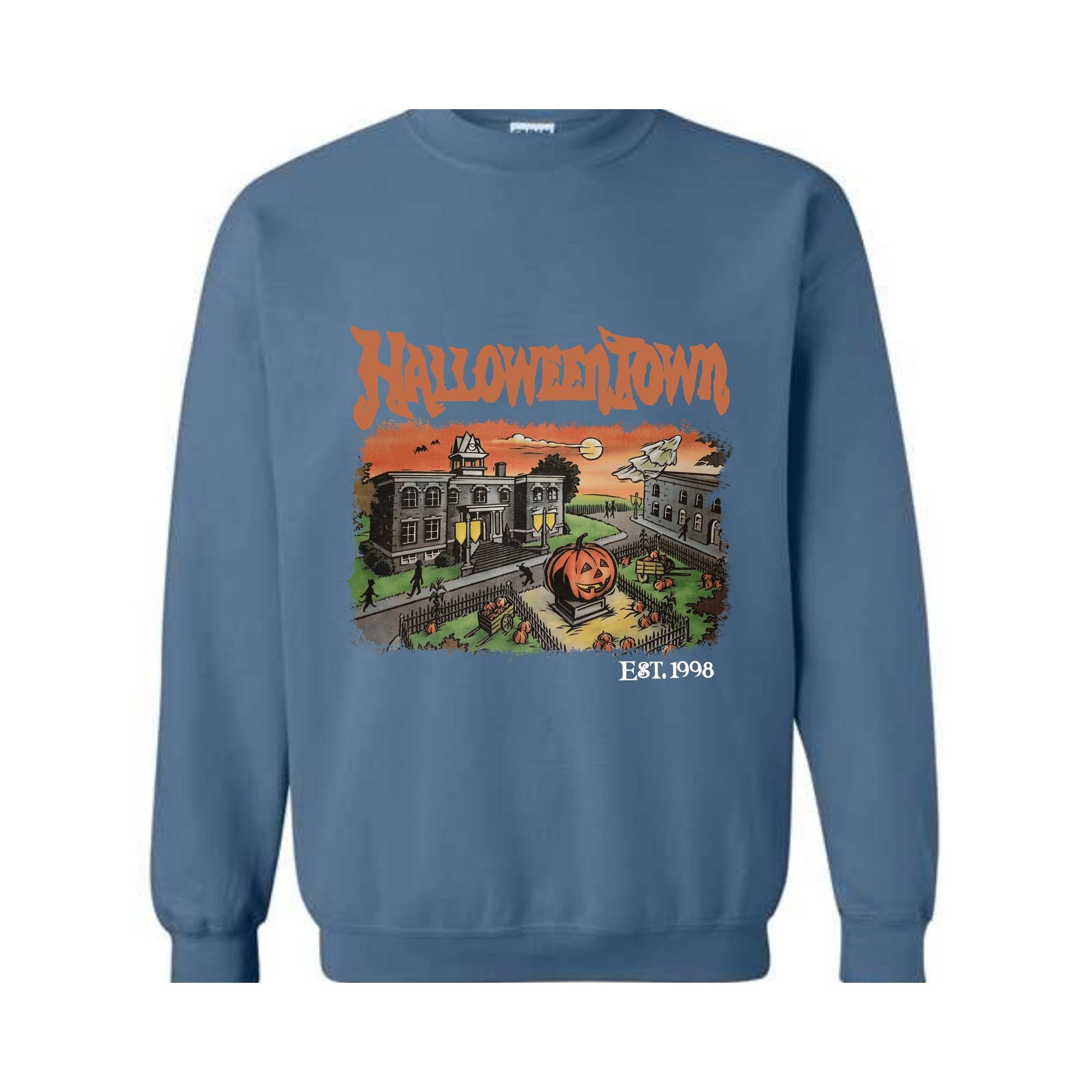 Halloweentown Est. 1998 Sweatshirt, Halloweentown University, Retro Halloweentown , Fall Sweater, Halloween Sweatshirt