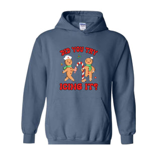 Did You Try Icing It Hoodie, School Nurse Christmas, Christmas Party, Nursing Christmas Hoodie, Ginger Bread Nurse