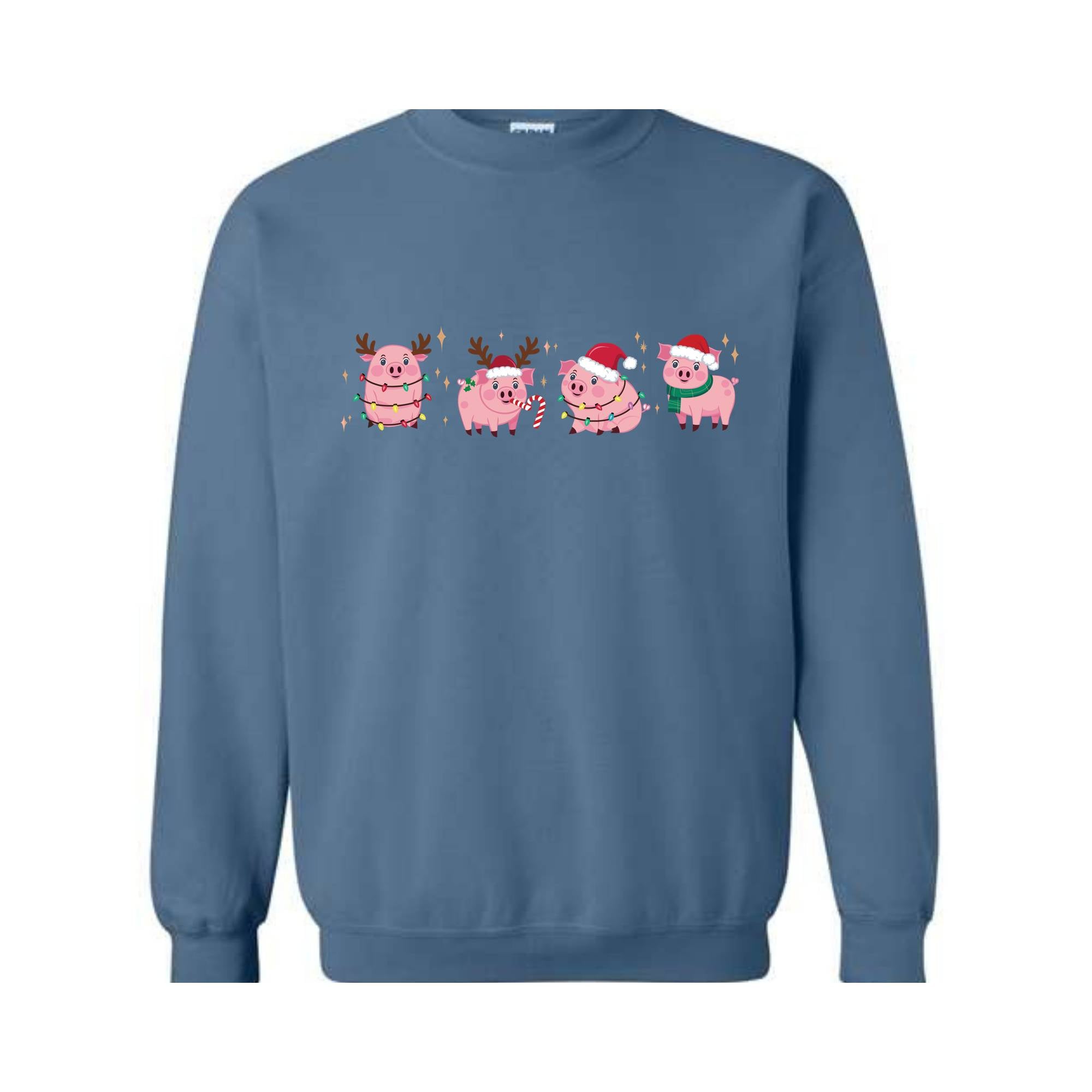 Merry Pigmas Sweatshirt, Christmas Pig Sweater, Christmas Pig Shirt, Pig Lover Gift T-Shirt, Funny Farmer Shirt, Cute Holiday Pig Christmas