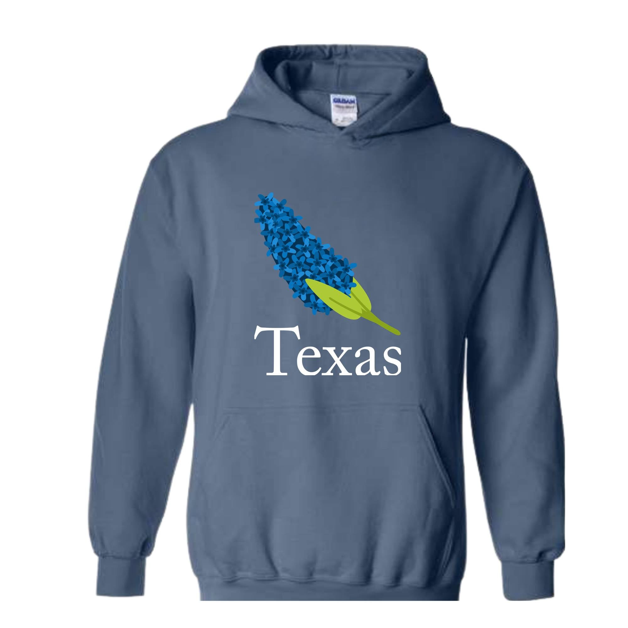 Texas Bluebonnets Hoodie, Texas Hoodie, State Hoodie, Home State Hoodie, Texas Flower Hoodie, Austin Texas Hoodie