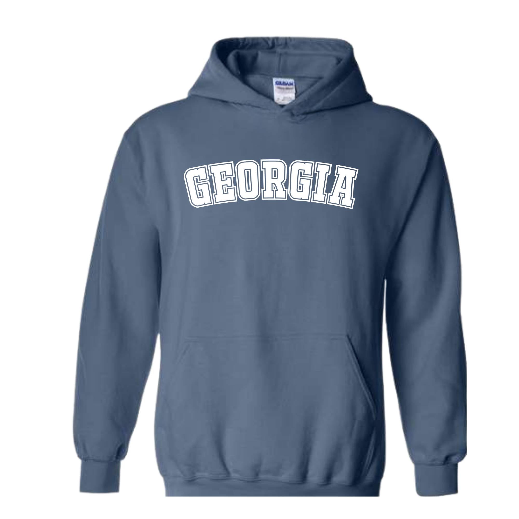 Georgia, Georgia Hoodie, Georgia Hoodie, Georgia Hoodie, Georgia Gift, College Hoodie, Georgia Apparel, Georgia State