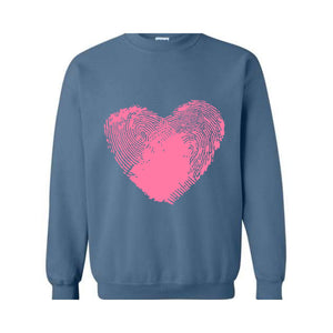 Valentine Sweatshirt, Romantic Love Sweater, Heart SweatShirt , Couples Gift, Cozy Valentines Day Pullover