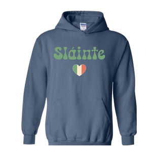 Slainte Hoodie, Luck of the Irish, Irish Hoodie, Irish Clothing, St Patrick's Day Hoodie, Lucky Hoodie, Womens St Patricks