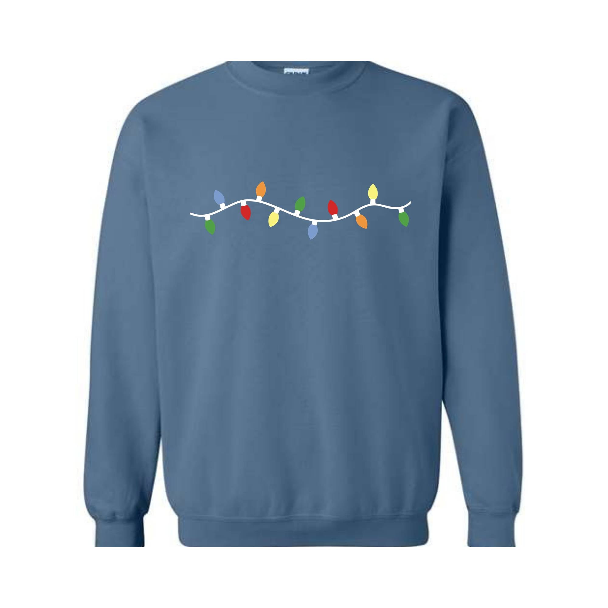 Cute Christmas Lights Sweatshirt, Christmas Sweat, Tis The Season Sweater, Festive Outfit, Christmas Gifts