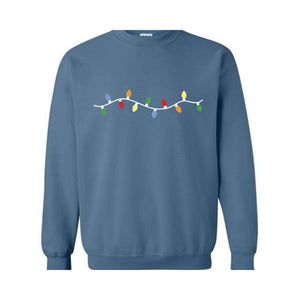 Cute Christmas Lights Sweatshirt, Christmas Sweat, Tis The Season Sweater, Festive Outfit, Christmas Gifts