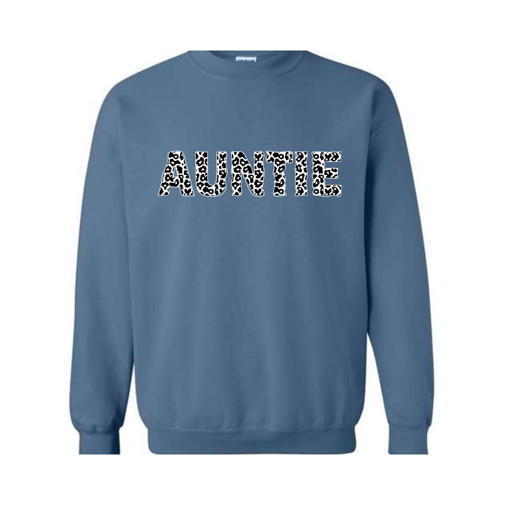 Auntie Sweatshirt, Western Auntie Sweatshirt, Cow Pattern Auntie Sweatshirt, Aunt Sweatshirt, Gift for Aunt, Western Family Gift