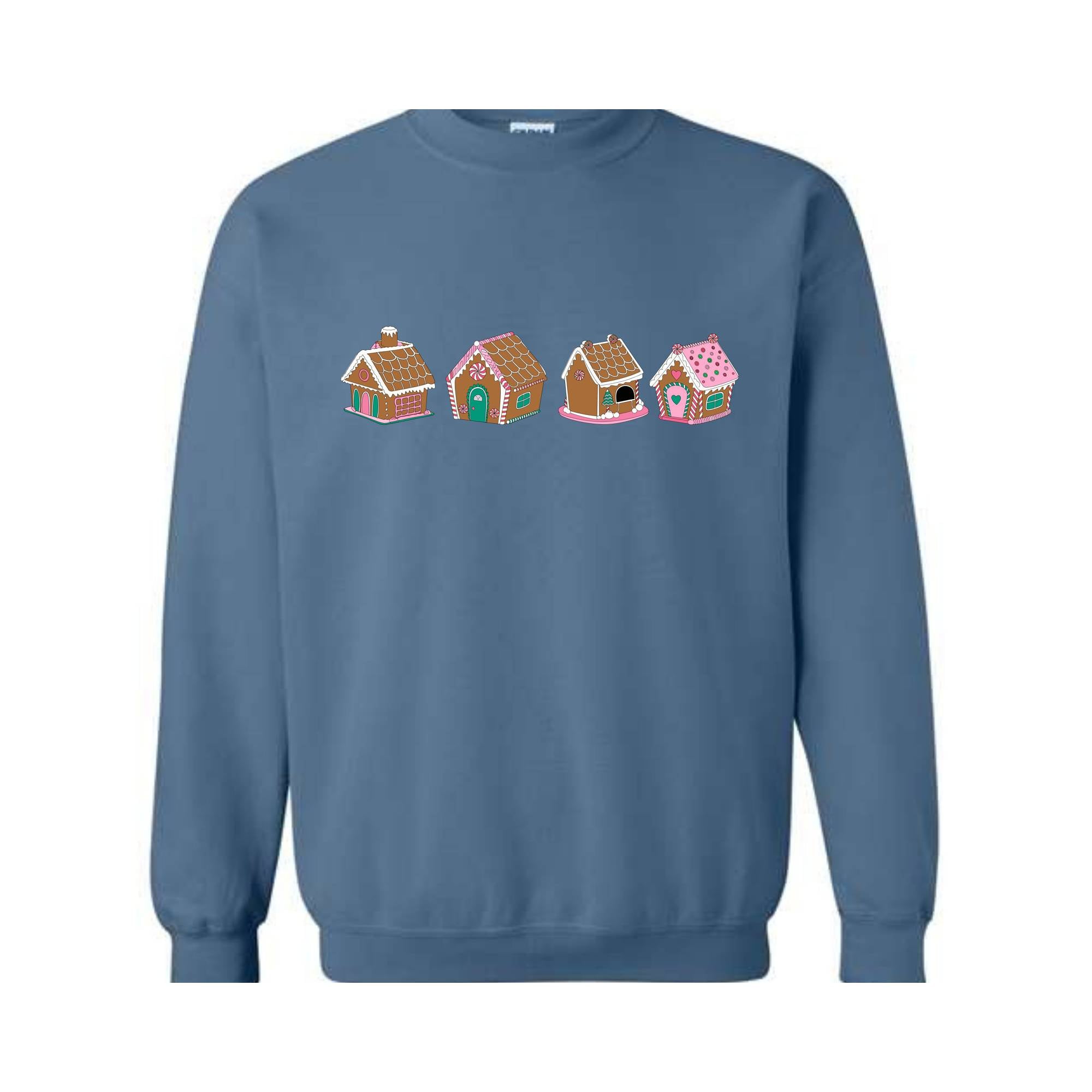 Gingerbread House Sweatshirt, Gingerbread Sweatshirt, Pink Christmas Hoodie, Christmas Hoodie, Cute Mom Hoodie, Family Christmas Tee