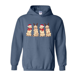 Christmas Dog Sweatshirt, Reindeer Dog Sweatshirt, Santa Dog Sweatshirt, Gift for Dog Lover, Xmas Dog Sweatshirt