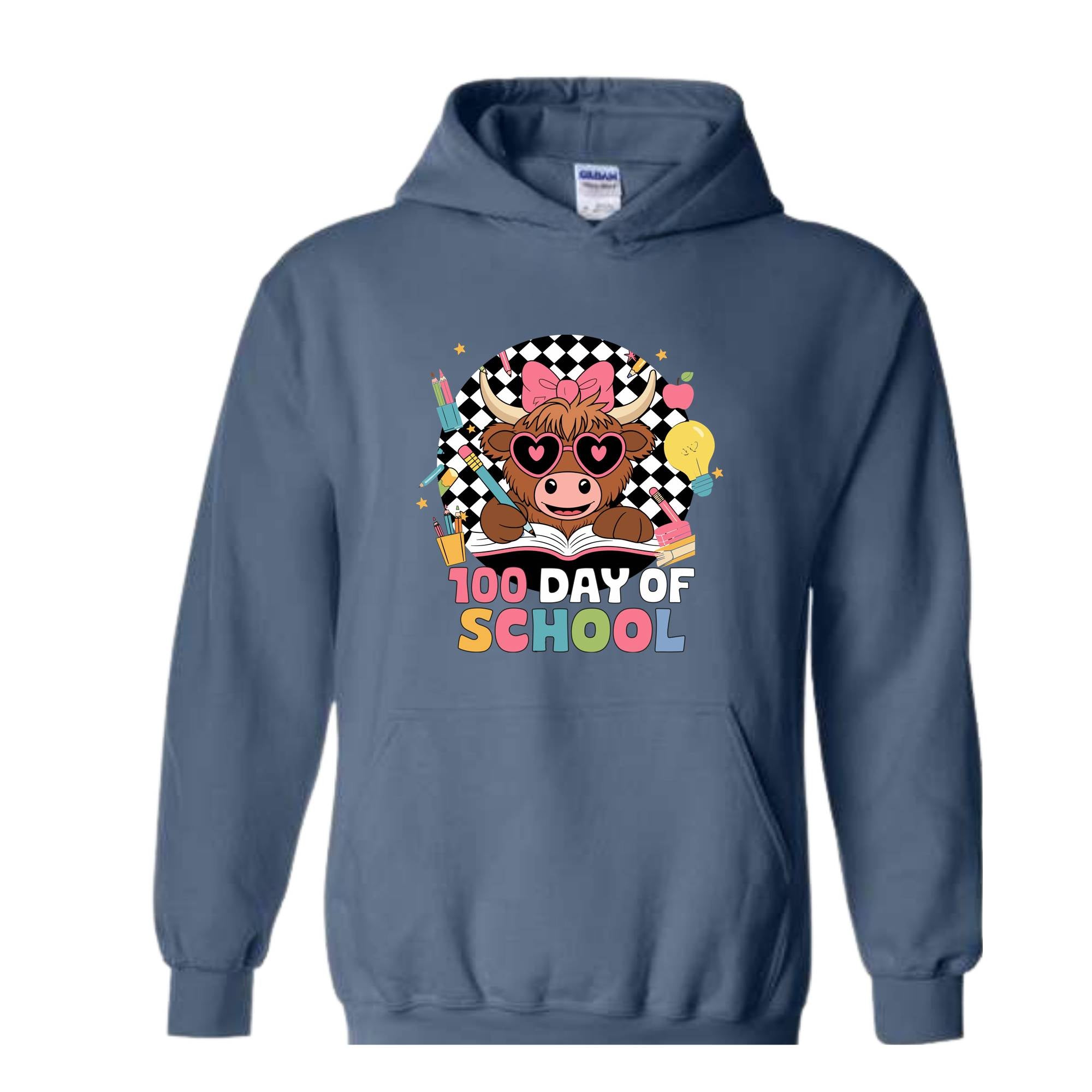 100 Days Of School Sweatshirt, 100 Days Hoodie, School Hoodie, Teacher gift, Teacher Hoodie, New Teacher Hoodie, Cute Mom Hoodie