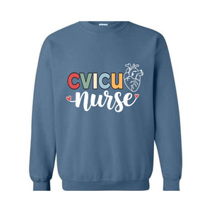 CVICU Nurse Sweatshirt, Cardiovascular ICU Nurse Hoodie, CVICU Nursing Gifts, Cardiovascular Intensive Hoodie, Cvicu Graduation Hoodie