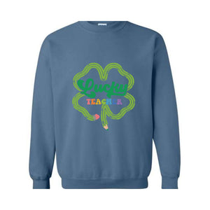 Lucky Teacher Sweatshirt, St Patricks Day Hoodie, Irish Teacher Hoodie, St Patricks Day Sweatshirt, Patricks Day Gifts