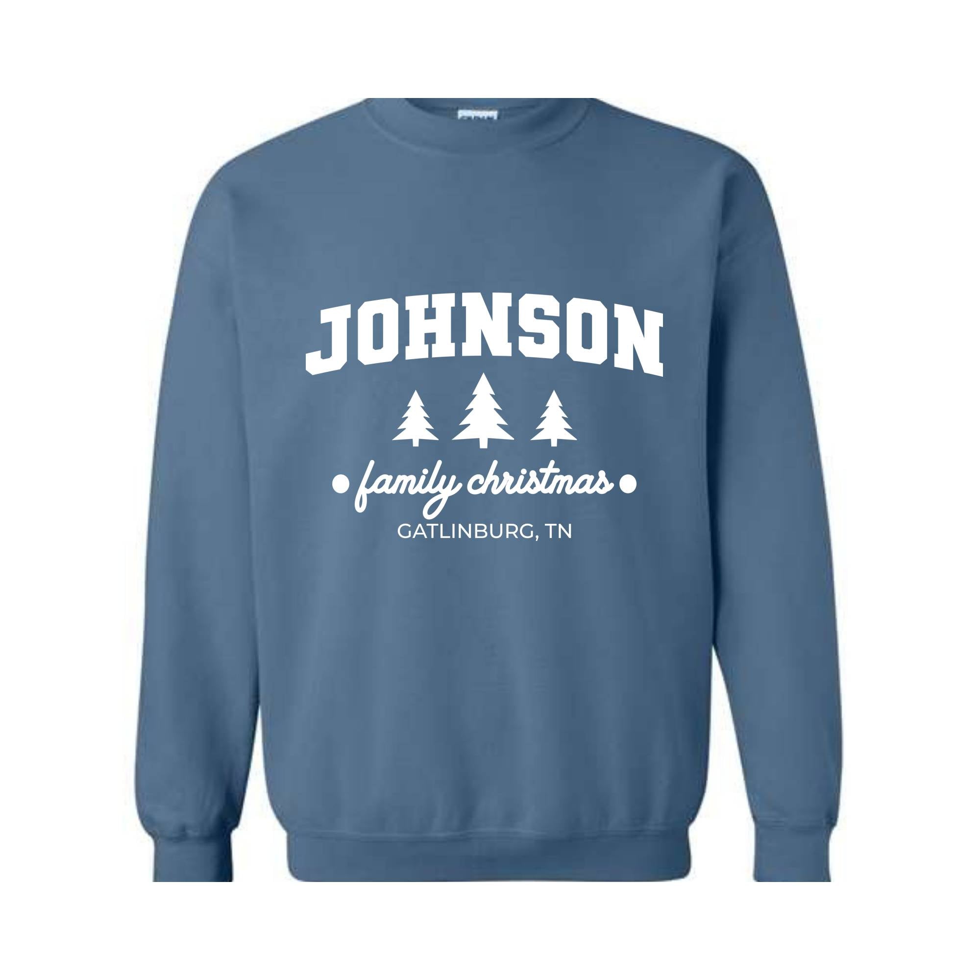 Custom Family Christmas Sweatshirt, Matching Family Christmas Sweatshirt, Personalized Name Christmas Sweatshirt, Christmas Sweatshirt